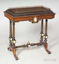 Victorian Inlaid and Wedgwood Jasperware Mounted Side Table