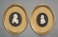 Two Wedgwood Black Jasper Portrait Medallions