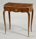 Louis XV Style Marquetry Inlaid Tulipwood and Kingwood Side Table