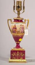Small Vienna Porcelain Urn Lamp Base