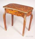 Louis XVXVI Style Marquetry Inlaid Singledrawer Occasional Table