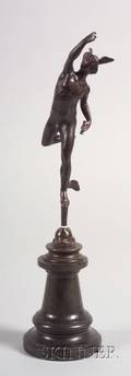 Bronze Grand Tour Figure after Giambolognas Mercury