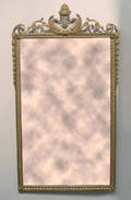 Giltwood and verde antique mirror