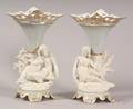 Pair of Paris Porcelain Figural Mantel Vases