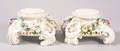 Pair of Dresden Porcelain Vase Bases