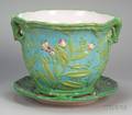 Minton Bamboo Jardiniere and Stand
