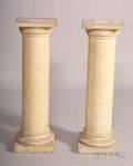 Pair of Continental Scagliola Pedestals