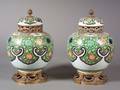 Pair of Bronzemounted French Porcelain Potpourri Urns