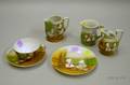 Royal Bayreuth Porcelain Sunbonnet Babies Plate Cup and Saucer and Three Creamers