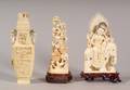 Three Asian Export Ivory Carvings