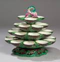 Minton Majolica FourTier Oyster Stand