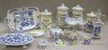 Fifteen Pieces of Blue and White Decorated Ceramic Kitchenware