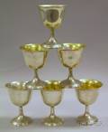 Set of Six Sterling Silver Sherbet Stems