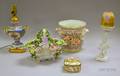 Five European Decorated Porcelain Table Items