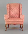 Massachusetts Queen Anne walnut easy chair mid 18th c