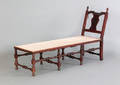 New England Queen Anne carved maple daybed 18th c