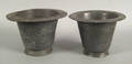Two pewter liners late 18thearly 19th c
