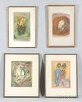 SwedishAmerican School 20th Century Lot of Four Works on Paper