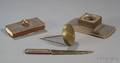 Four Bronze Desk Items