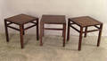 Three Saybolt Cleland mahogany stands
