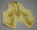 18th Century Cream Wool and Gold Silk Embroidered Mans Waistcoat