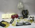 Two Judith Leiber Purses a Giorgio Armani Silk and Crystal Purse a Giorgio Armani Crystal NecklaceCollar a 