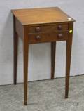 Federal Mahogany TwoDrawer Work Table