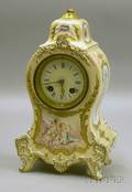 French Porcelain Mantel Clock