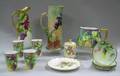 Thirteen Pieces of Handpainted Porcelain Tableware