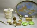 Lot of Assorted Glassware Decorative Ceramics a Tray Silver Plate Etc