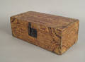 New England painted pine lock box earlymid 19th c