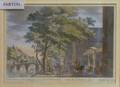 Lot of Four Framed Colored Engravings of French Views
