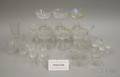 Group of Eightysix Pieces of Colorless Cut Glass Stemware and Glasses