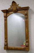 Victorian Carved Walnut Mirror