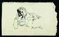 Attributed to William Merritt Chase American 18491916 Self PortraitA Sketchbook Drawing