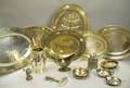 Fifteen Assorted Silver Plated and Silver Items