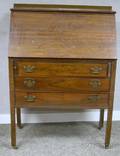 Late Victorian Ladys Rosewood Veneer Slantlid Writing Desk