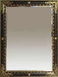Large gilt and ebonized mirror