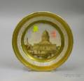 Handpainted Scenic Decorated Gilt Paris Porcelain Plate