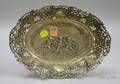 German Repousse Pierced 800 Fine Bowl