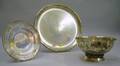 Fisher Sterling Silver Footed Bowl and Two Sterling Silver Presentation Trays