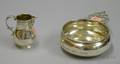 Durgin Sterling Silver Porringer and a British Sterling Silver Cream Jug