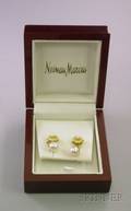 18kt Gold Paul Morelli Pearl Drop Earrings