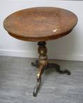 Austrian Circular Parquetry and PartEbonized Occasional Table