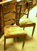 Pair of Federalstyle Pierced Walnut Ribbonback Side Chairs