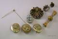 Four Lava Cameos a Victorian Bar Pin and a Tortoiseshell Brooch and Earrings Suite