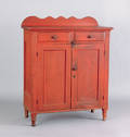 Pennsylvania poplar jelly cupboard earlymid 19th c