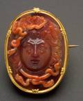 A Fine Antique Carnelian Cameo Brooch