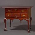 Chippendale Carved Mahogany and Maple Dressing Table