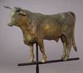 Copper and Zinc Bull Weather Vane